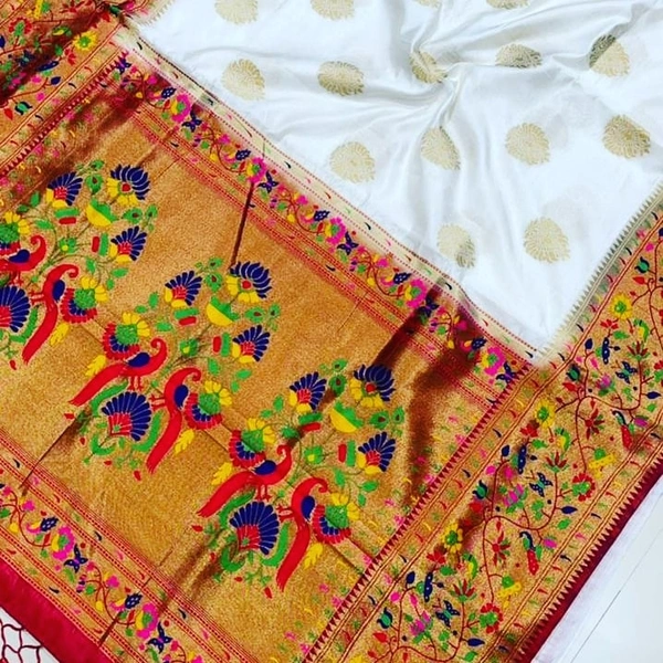 Soft Silk Paithani All Over Butta
