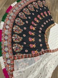 Printed And Real Mirror Semi Stitched 