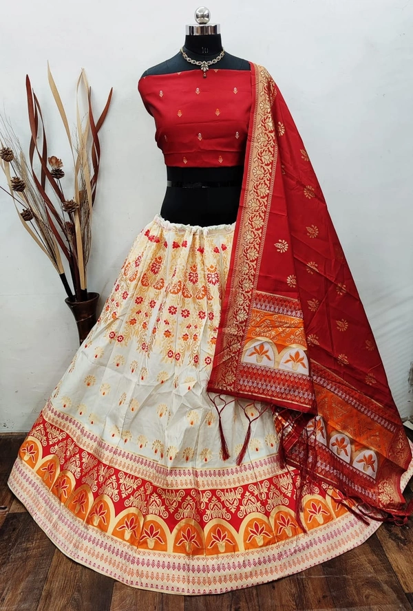 Pure Banarasi Silk Lehenga