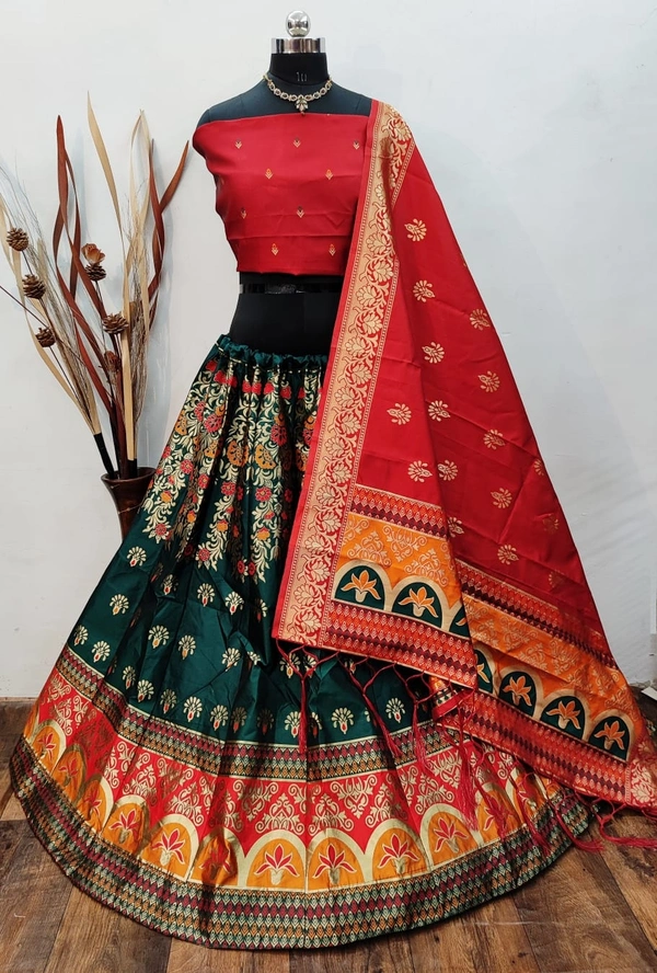 Pure Banarasi Silk Lehenga