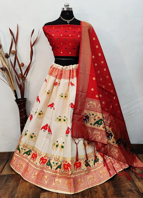 Pure Banarasi Silk Lehenga 