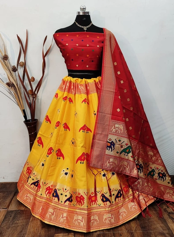Pure Banarasi Silk Lehenga