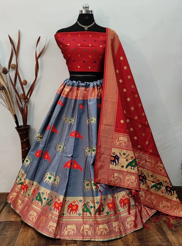 Pure Banarasi Silk Lehenga 