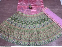 Heavy Malay Silk Semi Stitched Lehenga