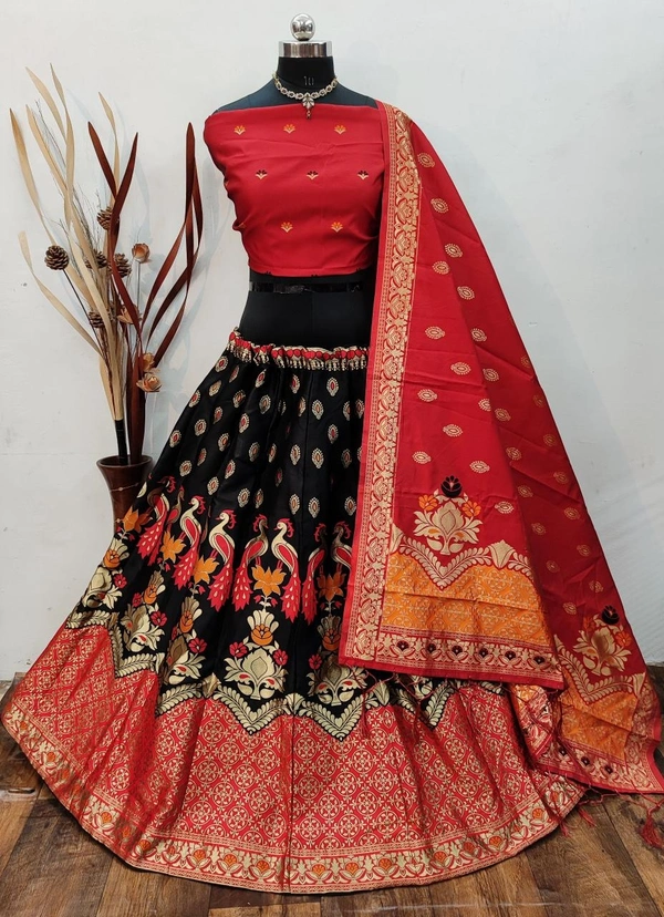Banarasi Brocade Silk Lehenga 