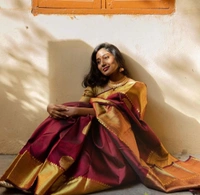 Soft Lichi Silk Saree 