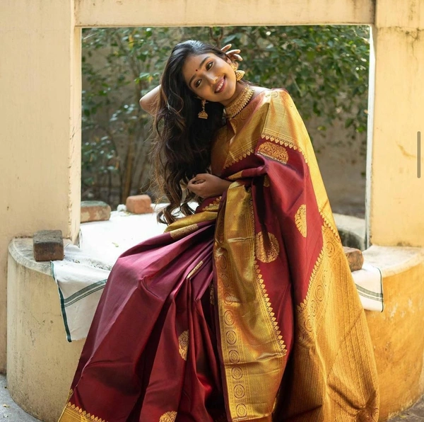 Soft Lichi Silk Saree 