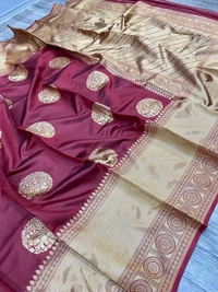 Soft Lichi Silk Saree 