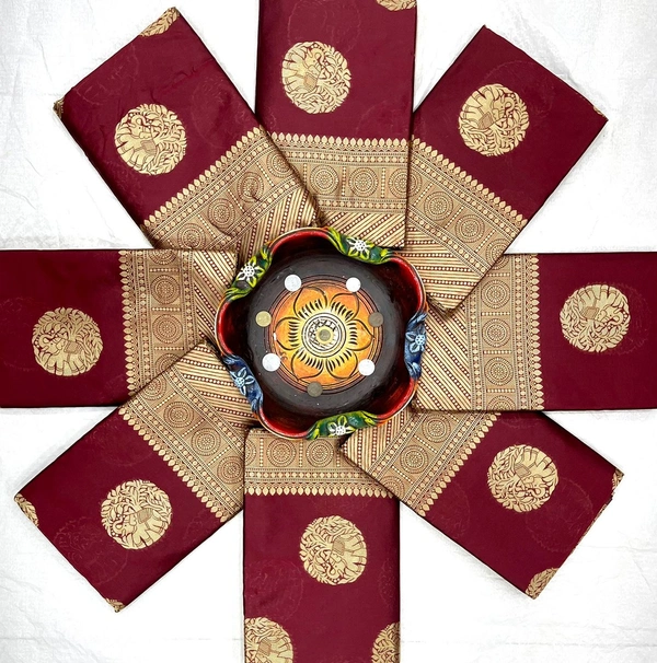 Soft Lichi Silk Saree 