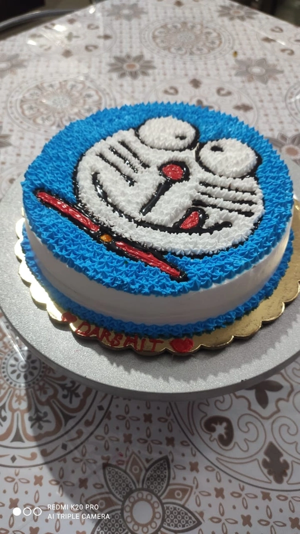 Kid's favourite : Doraemon Cake - Blue
