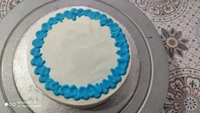 Special Sugar Free Cake - Blue and white.