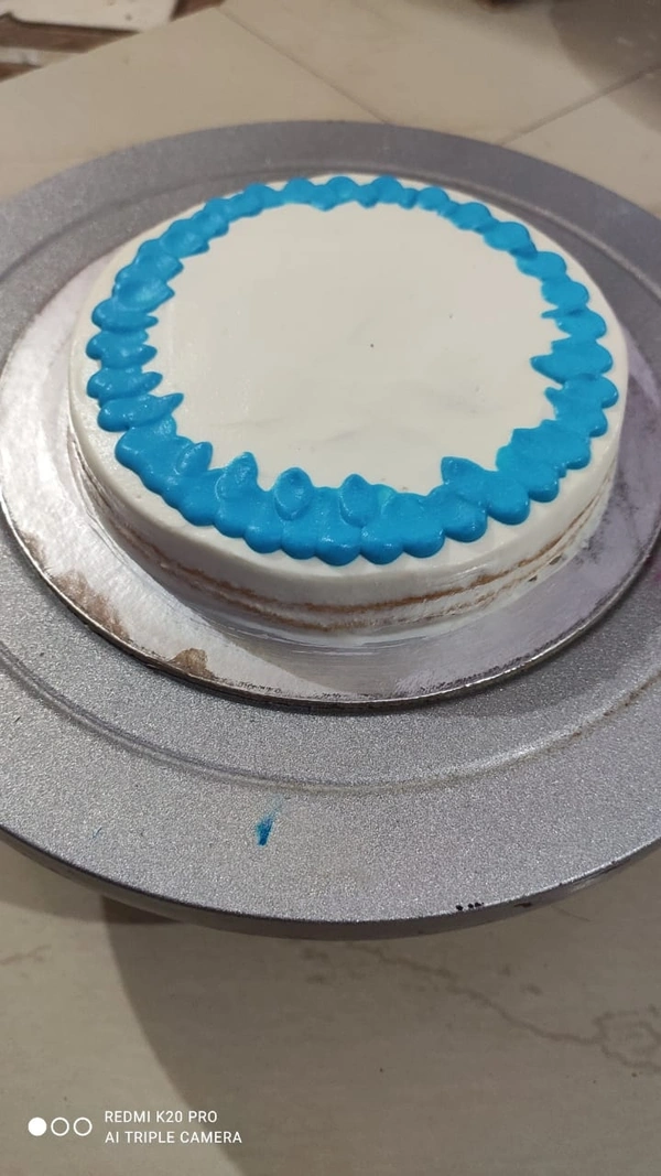 Special Sugar Free Cake - Blue and white.