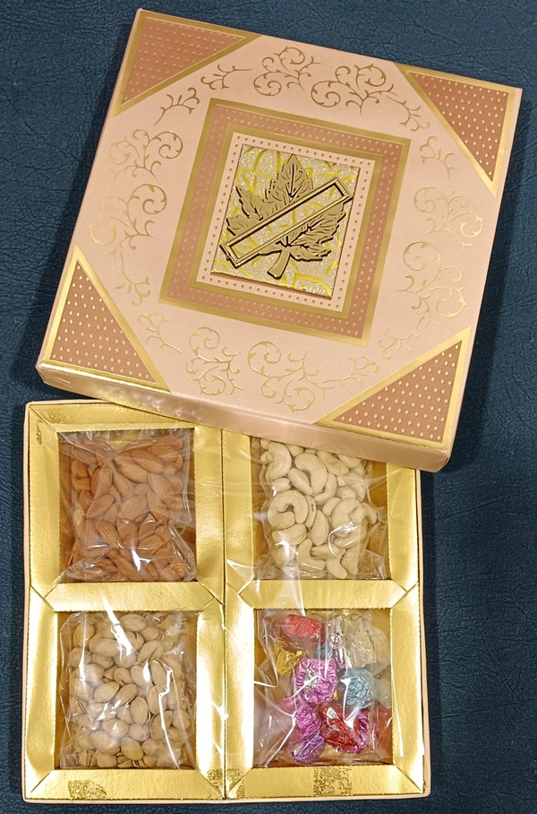4 CAVITY, 400 GM, DRYFRUITS GIFT PACK