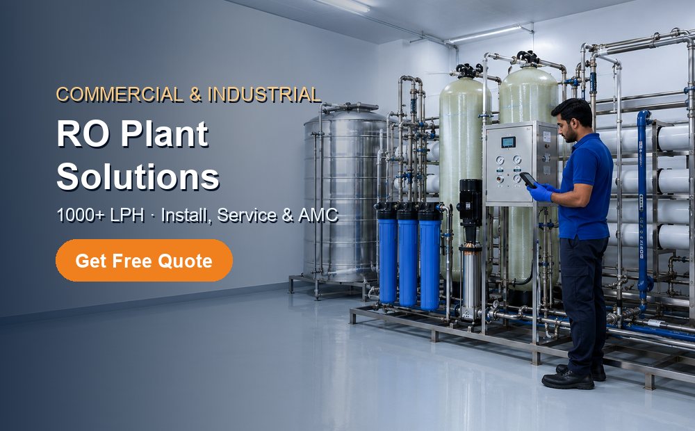 Commercial RO plant solutions, 1000 LPH and above