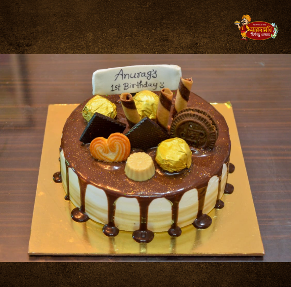 Personalized Chocolate and Vanilla Cake Happy Birthday usa | Gift Personalized  Chocolate and Vanilla Cake Happy Birthday- FNP
