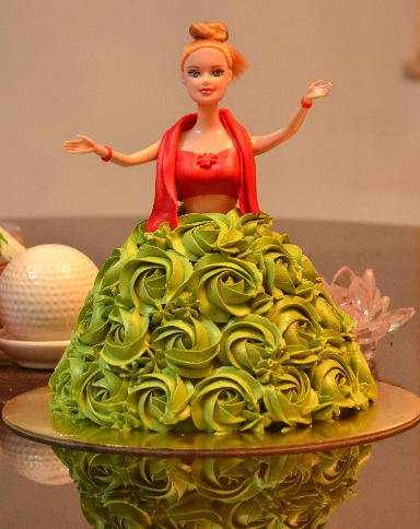 Elegant Barbie Doll Cake - Wishingcart.in
