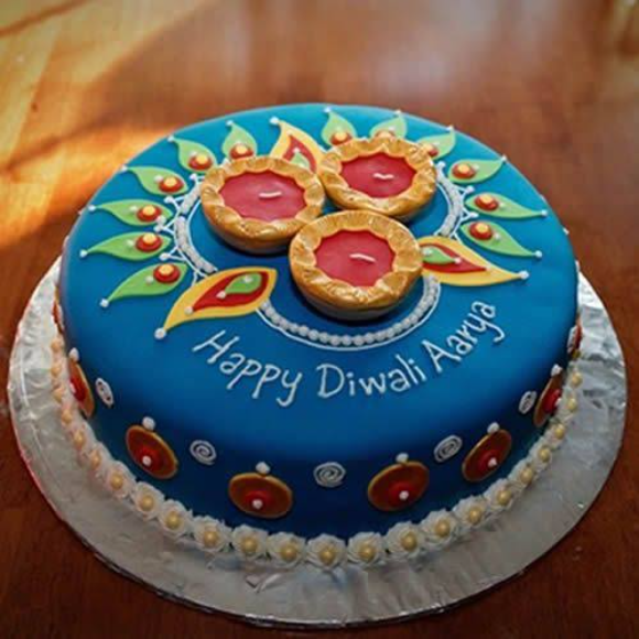 Printed Happy Diwali Cake Topper/Stickers Cake Decoration - Cake Bake Pro