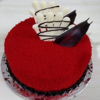 Designer Fresh Cream Cake - 1 Pound