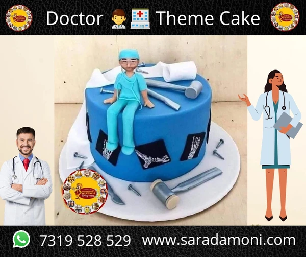 Doctor Theme Cake - 3 Pound