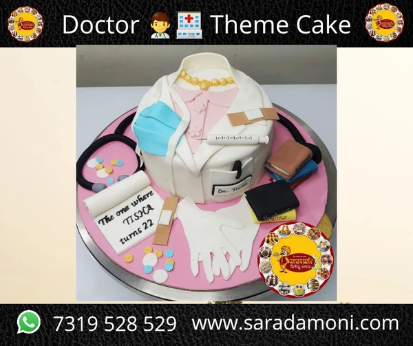 Doctor Theme Cake - 3 Pound