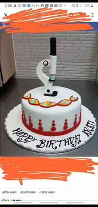 Microscope Cake Theme  - 3 Pound