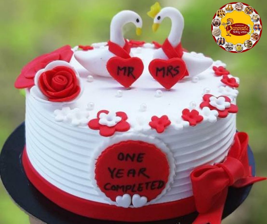Anniversary Theme Cake | Anniversary Couple Cake | Full Tutorial | Founder  Cake - YouTube