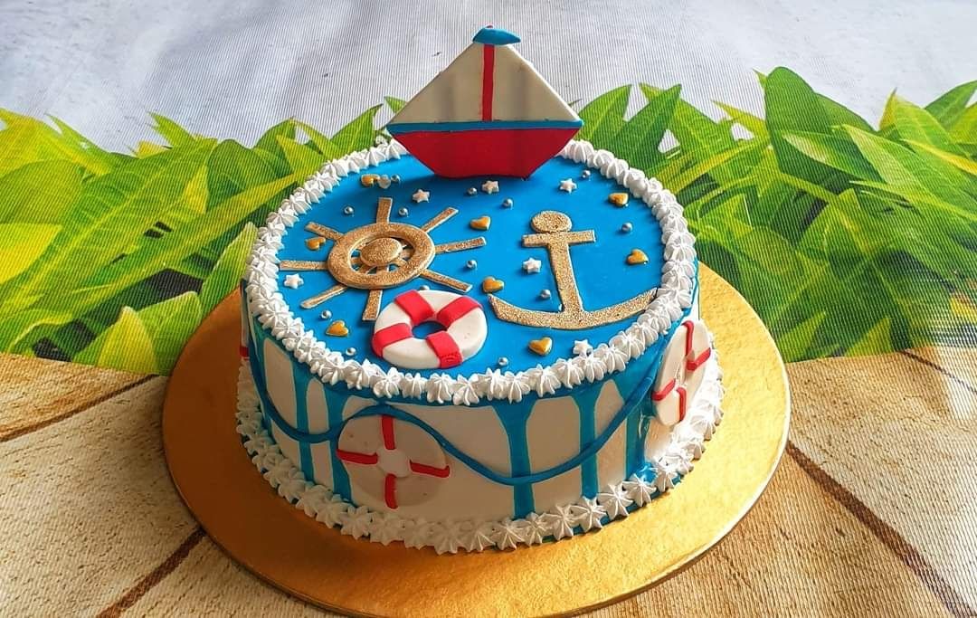 Sailor Theme Cake 1 Online | Online Cake Delivery | Order Cake Online |  Infinity Cakes. Infinity Cakes -To Cakes & Beyond