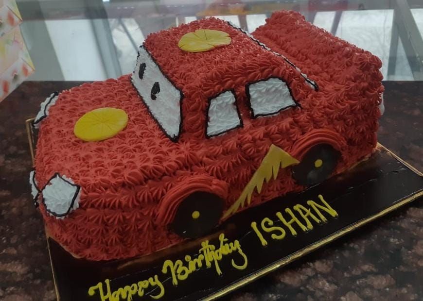 2 Tier Car Birthday Cake | CakeNBake Noida