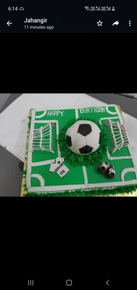 Football Theme Cake - 3 Pound