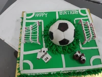 Football Theme Cake - 3 Pound
