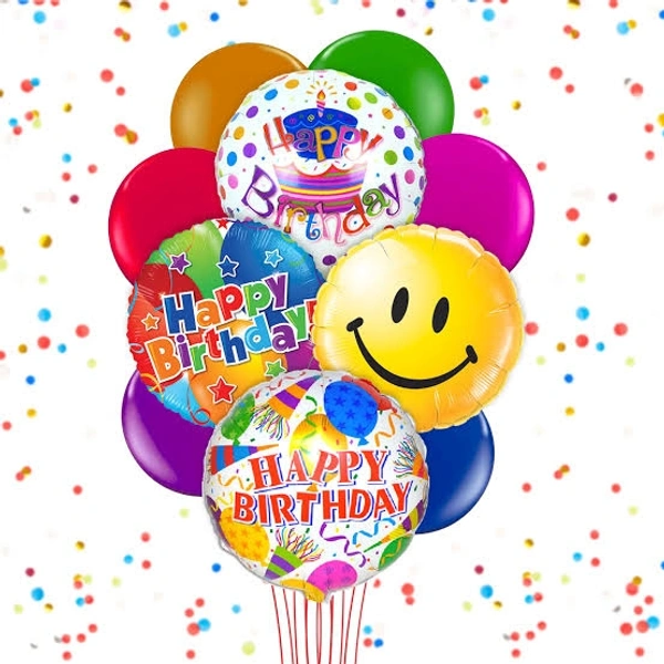 Happy Birthday Balloons 4 Pieces