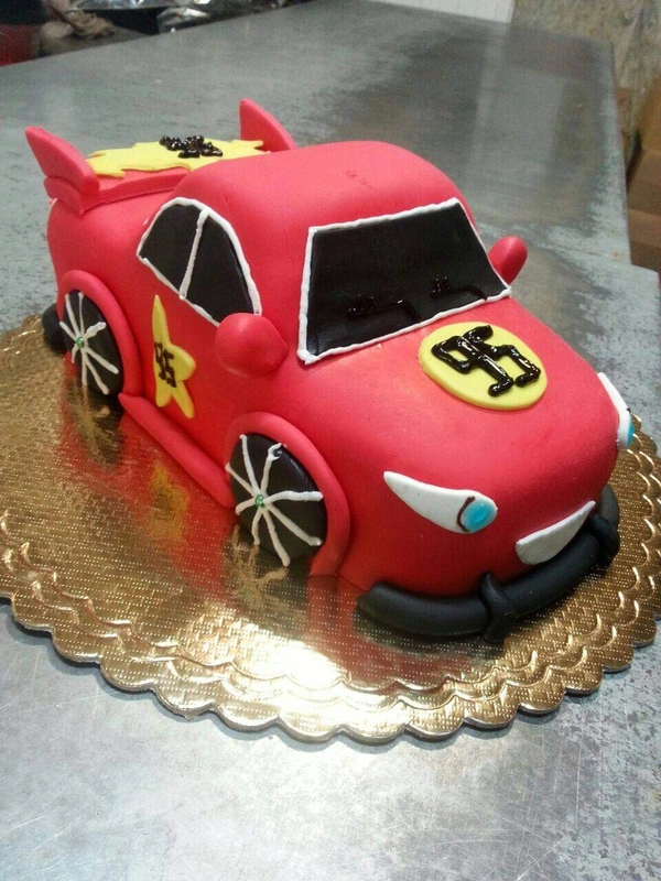 Car Theme Homemade Cake - 3 Pound