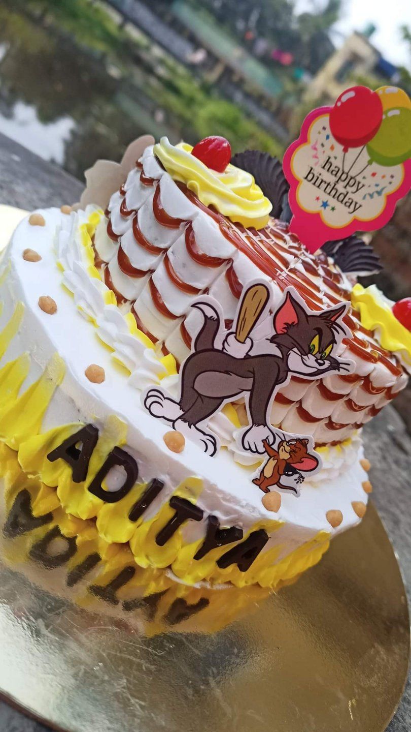 Order Fondant Tom and Jerry Design Cake 2 Kg | IndiaCakes