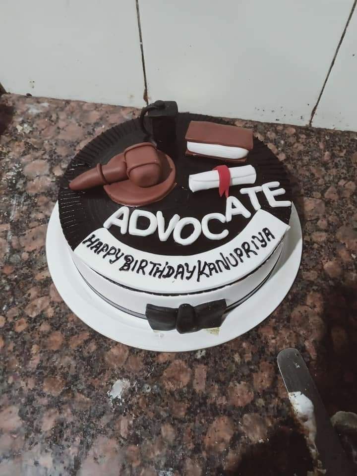 Order Advocate & Scientist Themed Cake Online From Varushi Cake Queen,Kharar