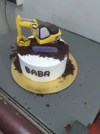 Buldozer Theme Cake - 2.5 Pound