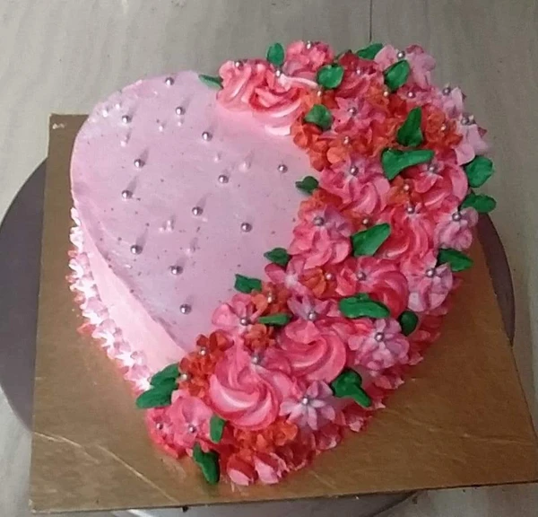 Strawberry Flower Cake - 1