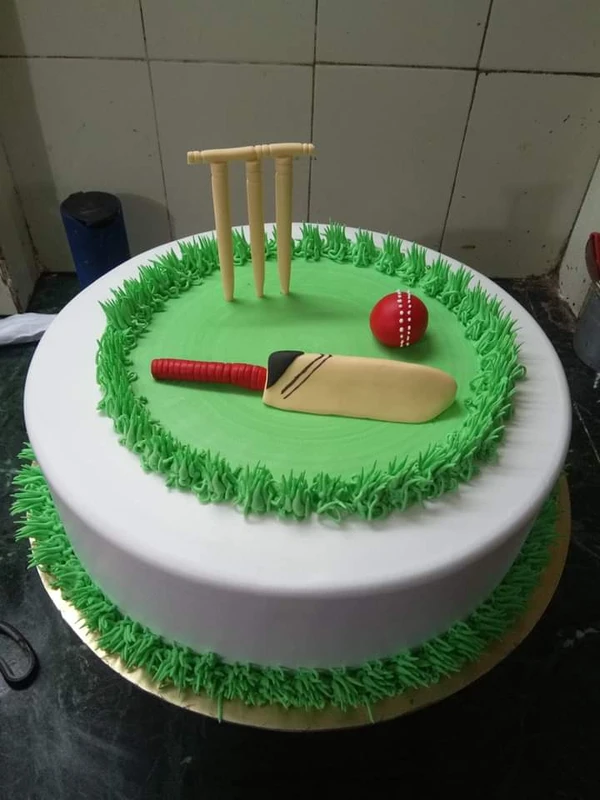 Cricket Ground Theme Cake - 3 Pound