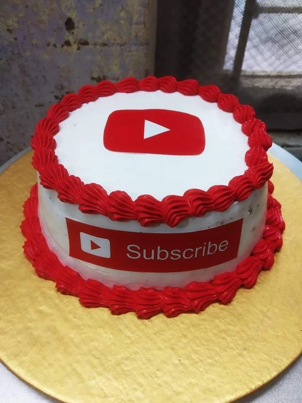 YouTube Theme Cake - 1 Pound