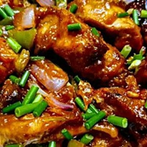 Hot Garlic Chicken: Dry