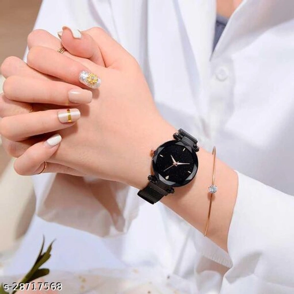 Stylish Women Watches - Black