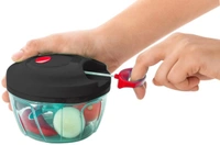 Large Vegetable Chopper with 3 Blades - Black