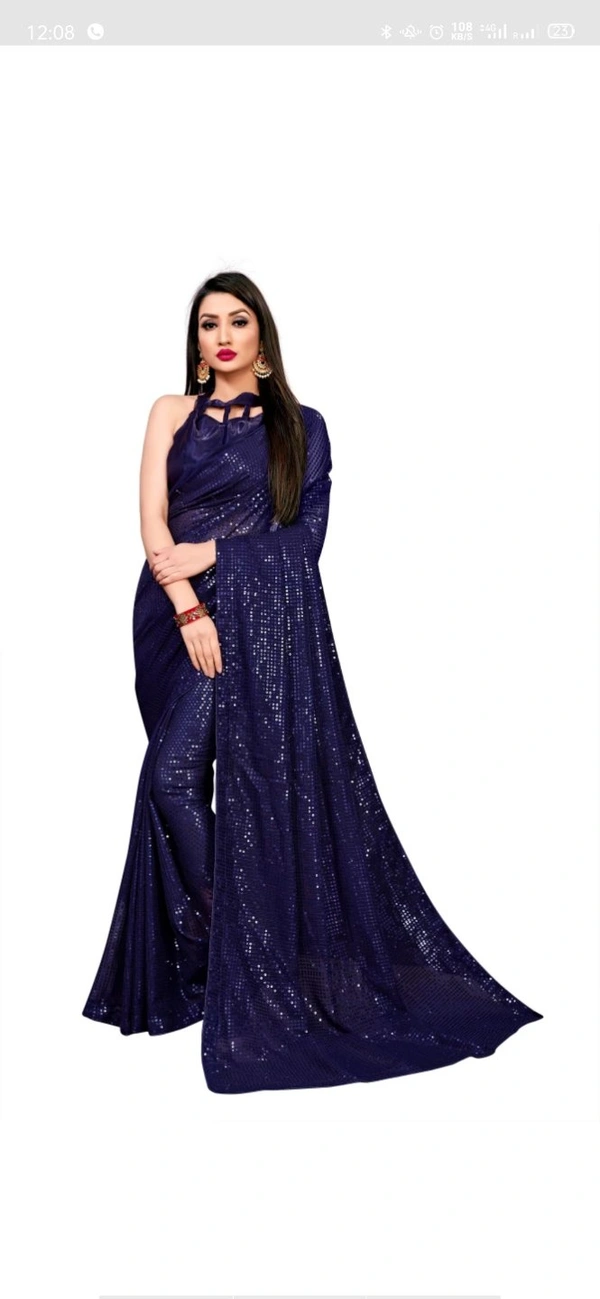 Trendy Alluring Sarees - Violent Violet