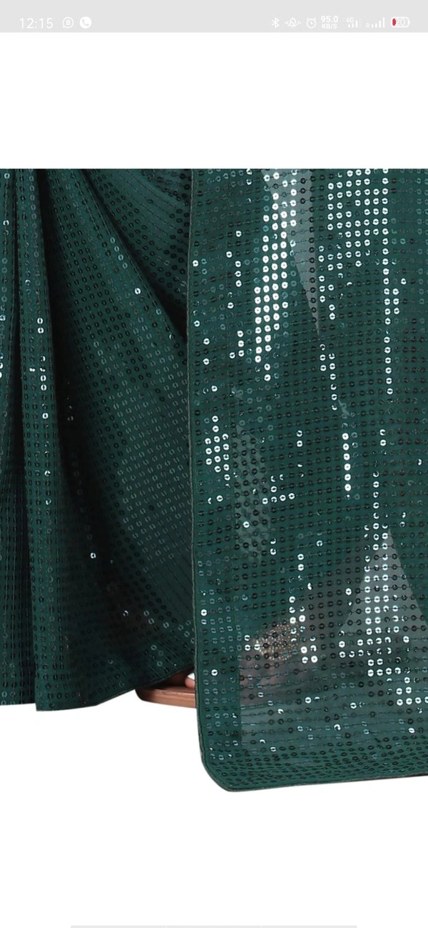 Trendy Alluring Sarees - Pine Green