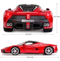 Remote Controlled Rechargeable Super Car with Opening Doors and LED Headlight | Birthady Gifts for Kids - Red