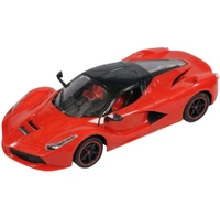 Remote Controlled Rechargeable Super Car with Opening Doors and LED Headlight | Birthady Gifts for Kids - Red