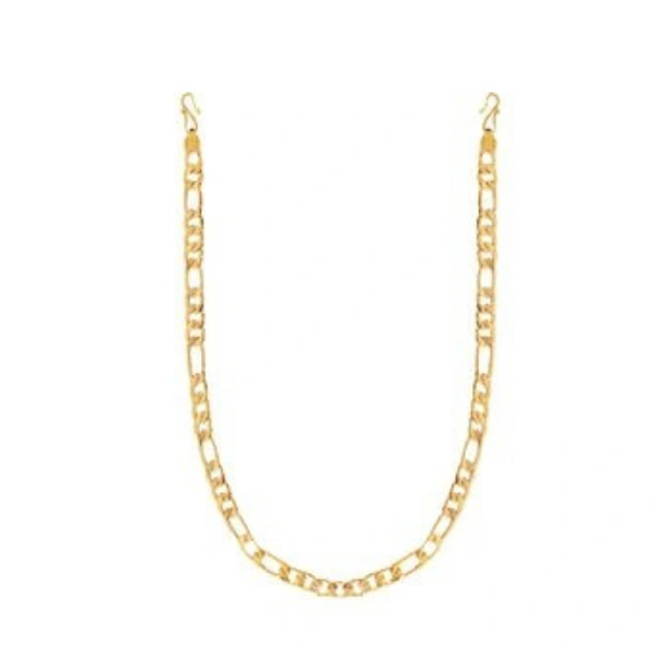 Impressive Brass Gold Plated Chains - gold colour, Free Size