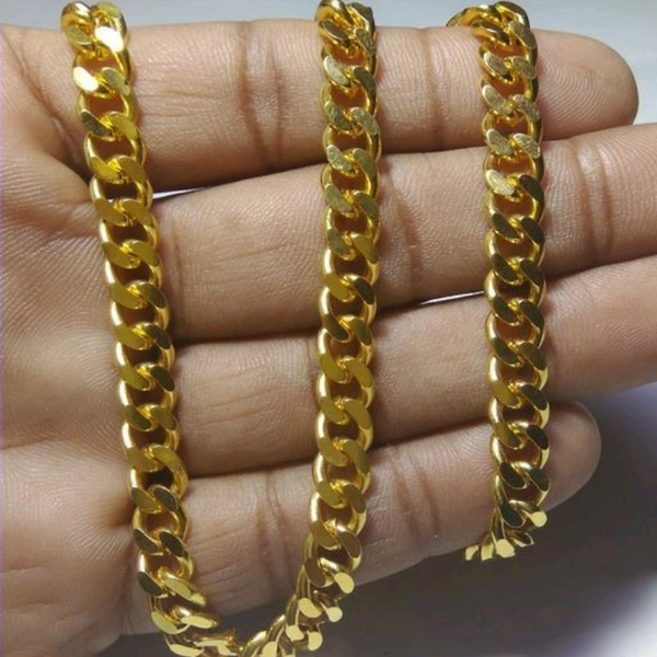 Brass Gold Plated Chain Material, Brass Embellishedwork Finishing, Gold Plated - Gold plated, Free size