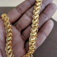 Brass Gold Plated Chain Material, Brass Embellishedwork Finishing, Gold Plated - Gold plated, Free Size