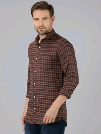 Trendy Modern Men Shirts In Box Line - Checked, S (Chest Size: 40 in, Length Size: 28 in)