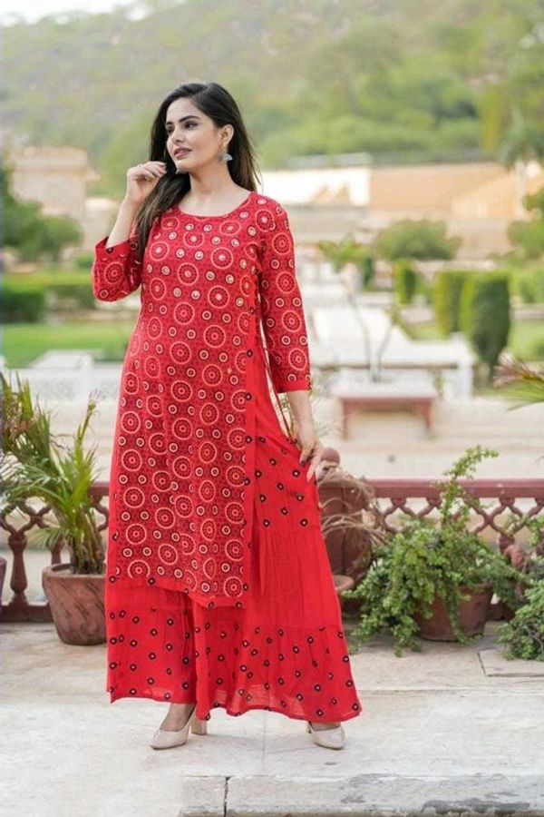 Cotton Women Kurta Sets Printed